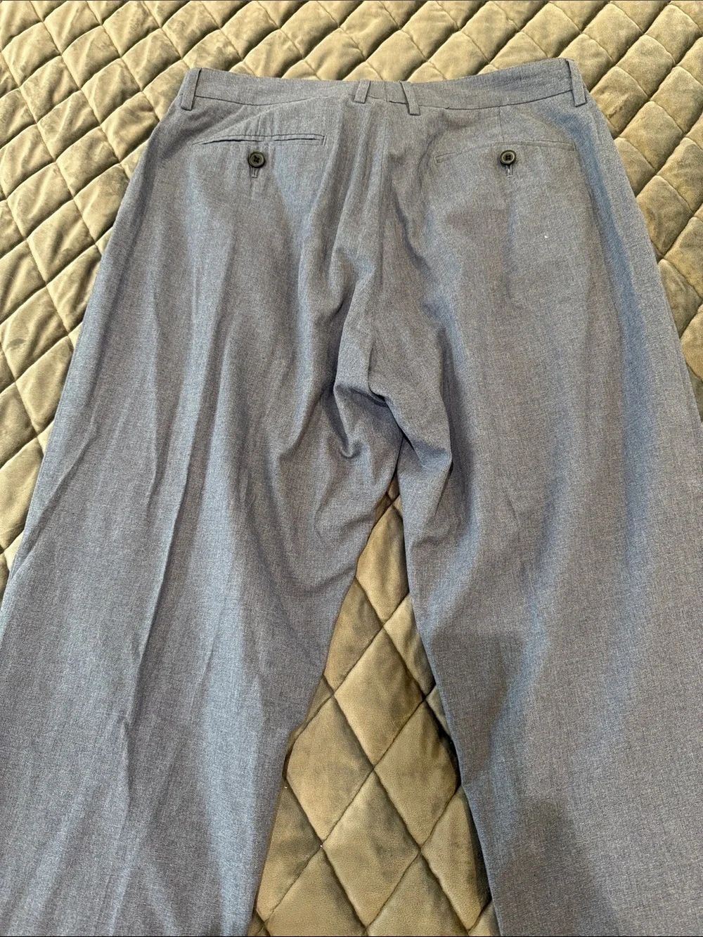 Men's JCREW BEDFORD Blue Dress Pants W34 L32